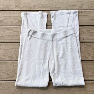 Barefoot Dreams CozyChic Lite Taupe Flare Leg Loungewear Pants Size XS